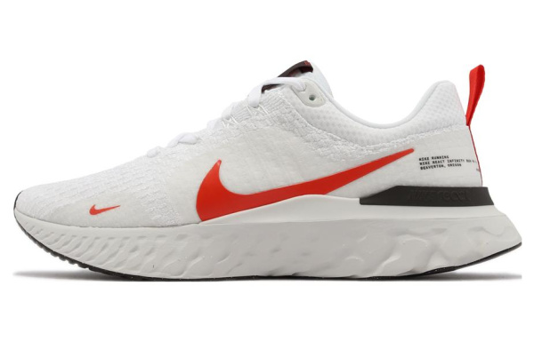 Nike React Infinity Run Flyknit 3 Устойчивый к истиранию низкий топ Спринт Беговые кроссовки Мужской Белый
