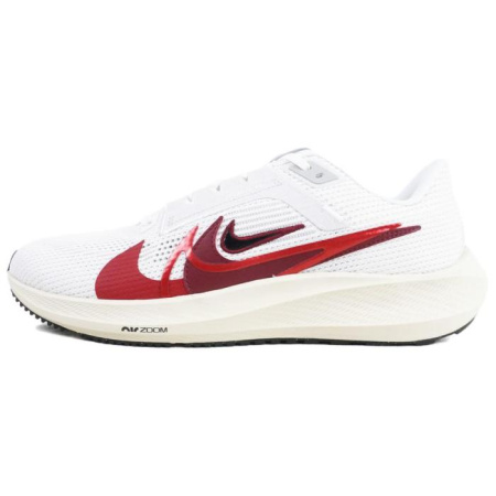 Nike Air Zoom Pegasus 40 Устойчивый к истиранию Низкий Топ Повседневные Беговые кроссовки Мужские Белый Красный