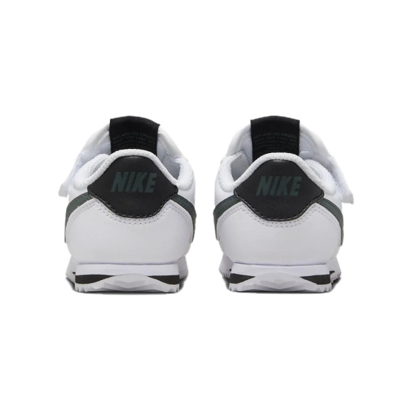 Nike Cortez EasyOn Детская Повседневная Обувь Низкий Верх Белый/Черный/Винтажный Зеленый Детский