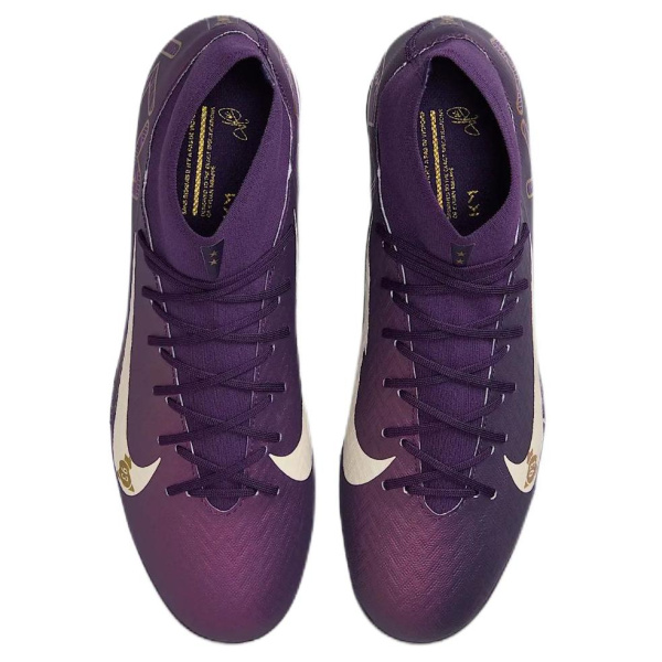 Nike Mercurial Superfly 10 Slip-Resistant Abrasion-Resistant Football Cleats Unisex Purple White Найк Меркуриал Суперфлай 10 Противоскользящие Устойчивые к Износу Футбольные Бутсы Унисекс Фиолетовый Белый