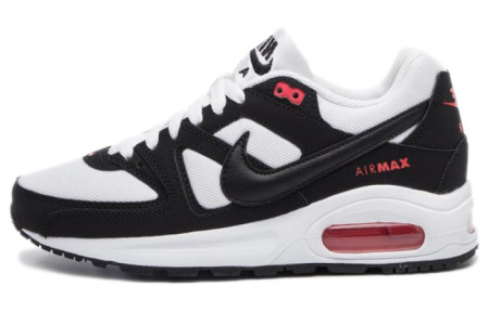 Nike Air Max Command Low Топ Air Cushion Повседневные Беговые Кроссовки Женские Черно-белые