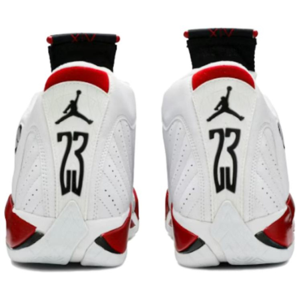 Jordan Air Jordan 14 Ретро Конфетный Трость MID Топ Винтажные баскетбольные кроссовки Мужской Белый Красный 2006