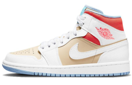 Jordan Air Jordan 1 Винтажные баскетбольные кроссовки MID Топ Женские