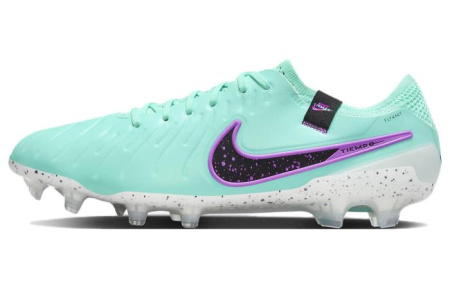 Nike Tiempo Legend 10 FG Твердый Грунт Футбольные Бутсы Мужские Фиолетовый Зеленый