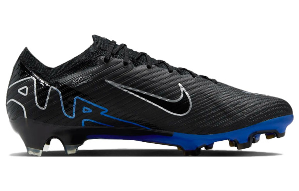 Nike Mercurial Vapor 15 Slip-resistant Abrasion-resistant Football Cleats Unisex Black Blue Найк Меркуриал Вапор 15 Противоскользящие Устойчивые к истиранию Футбольные бутсы Унисекс Черный Синий