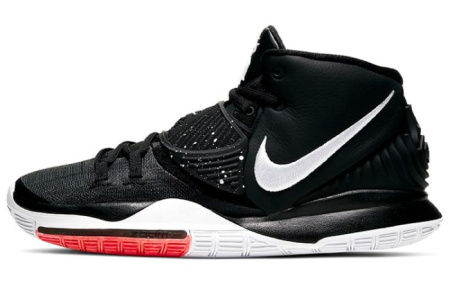 Nike Kyrie 6 MID Топ Баскетбольные кроссовки для игры Унисекс Черный белый