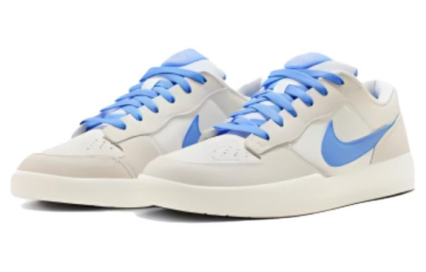 Nike SB Force 58 Low Топ Скейтборд Кроссовки Унисекс Белый Синий