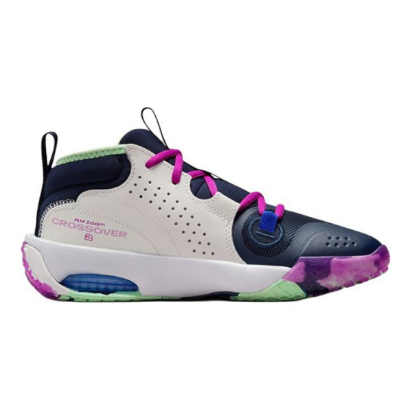 Nike Детские баскетбольные кроссовки MID Топ Белый Синий Унисекс
