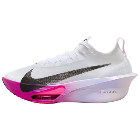 Nike Alphafly 3 Беговые кроссовки Низкий топ Белый фиолетовый Мужской