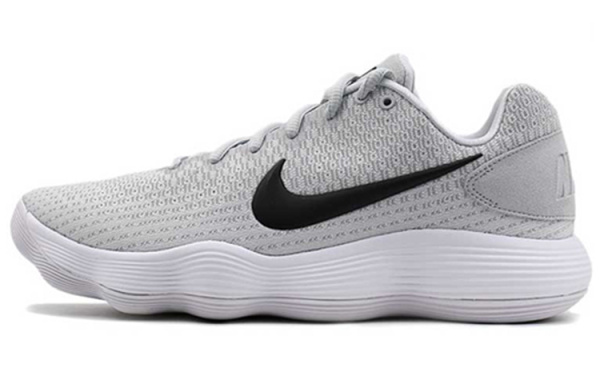 Nike Hyperdunk 2017 Slip-Resistant Низкие Баскетбольные Кроссовки для Игры Мужские Серый Белый