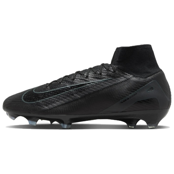 Nike Mercurial Superfly 10 Slip-Resistant Abrasion-Resistant Football Cleats Unisex Black Найк Меркуриал Суперфлай 10 Противоскользящие Устойчивые к Износу Футбольные Бутсы Унисекс Черные