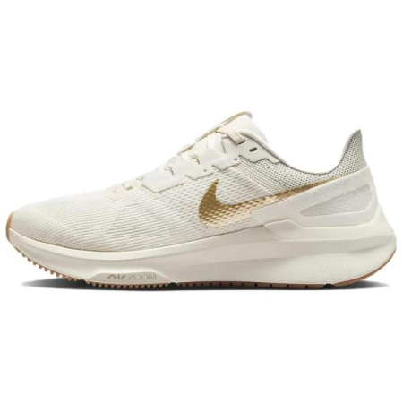 Nike Zoom Structure 25 Поддержка Низкий Топ Повседневный Бег на длинные дистанции Для Городского Коммутирования Беговые кроссовки Женские Бежево-золотой