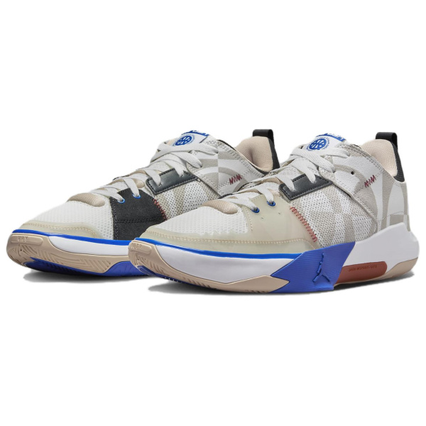 Jordan One Take 5 Амортизация Износостойкий Низкий Топ Воздушная Подушка Баскетбольные Кроссовки Мужской Бежевый Азиатская Версия