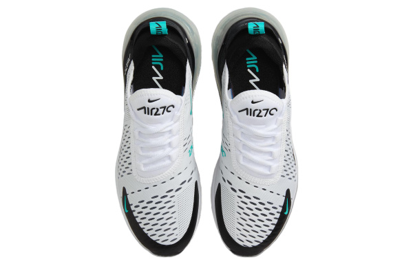 Nike Air Max 270 Low Топ Беговые кроссовки Женские Черный белый