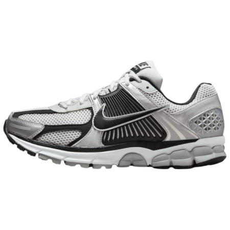 Nike Air Zoom Vomero 5 Беговые кроссовки Низкий топ Серебряный Черный Мужской