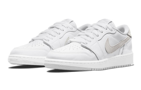 Jordan Air Jordan 1 Low OG Neutral GREY Low Топ Винтажные баскетбольные кроссовки Женские Серый белый