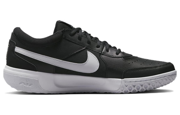 Nike Court Lite 3 Zoom Court Lite 3 Амортизация Дышащий Устойчивый к истиранию Низкий Топ Кроссовки для тенниса Мужской Черный Белый