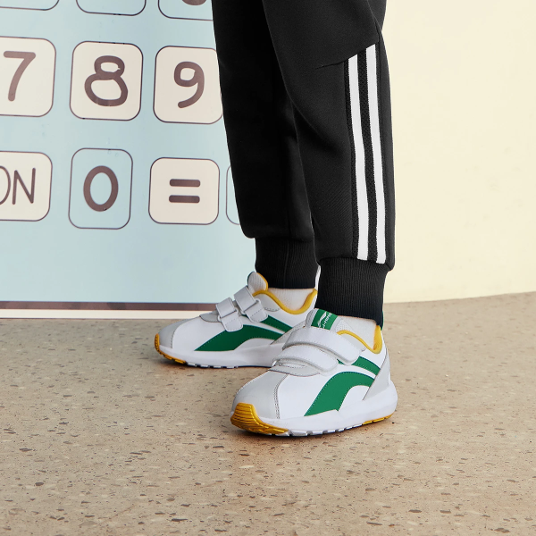 LINING YOUNG Sports Life Collection Детская Повседневная Обувь Низкий Верх Стандартный Белый/Светлый Лайм/Chili Бирюзовый Kids