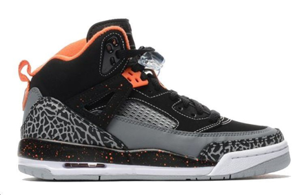Джордан Spizike Air Non Slip Легкий MID Топ Винтажные баскетбольные кроссовки Женские Черный Оранжевый Серый