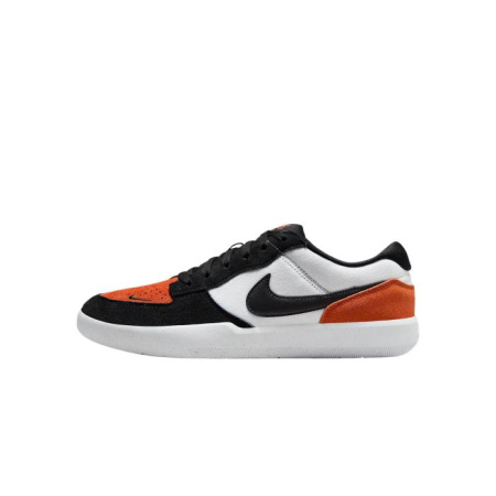 Nike SB Force 58 Slip-on Устойчивый к истиранию Дышащий Низкий топ Кроссовки для скейтбординга Унисекс Черный Белый