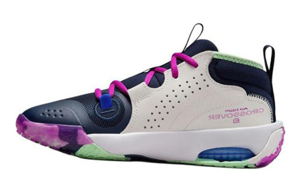 Nike Детские баскетбольные кроссовки MID Топ Белый Синий Унисекс