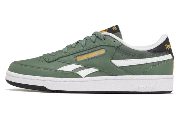 reebok Club C Series Кроссовки для скейтбординга Низкие Зеленые Белые Унисекс
