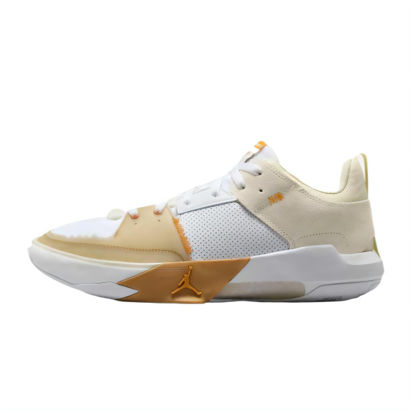 Jordan One Take 5 Амортизация Низкий Топ Баскетбольные Кроссовки Мужские Белый Золото