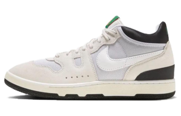 Social Status x Nike Mac Attack 'Белый цвет вершины' Slip-resistant MID Скейтбординг Кроссовки Унисекс Бежевый Белый Черный