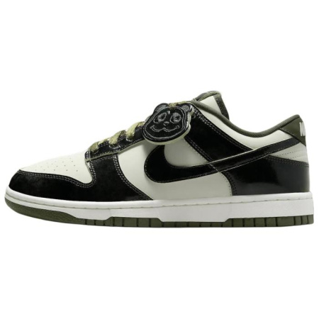 Nike Dunk Slip-on Устойчивый к истиранию Низкий Топ Скейтборд Кроссовки Унисекс Белый Черный