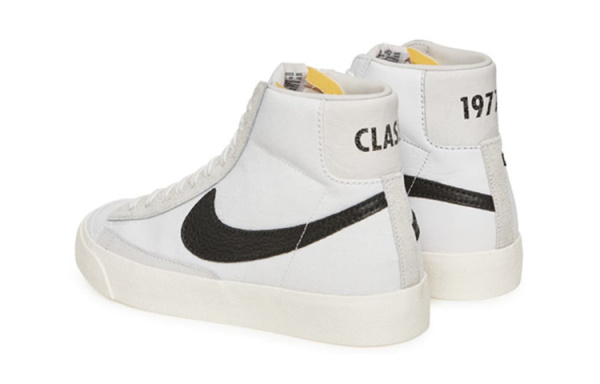 Slam Jam x Nike Blazer 'CLASS 1977' Non Slip Легкий MID Скейтборд Кроссовки Мужские Белый Черный