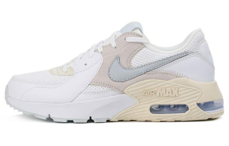 Nike Air Max Excee Low Топ Air Cushion Повседневные Беговые Кроссовки Женские Белые Серые Пэчворк