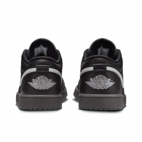 Jordan Air Jordan 1 Нижняя юбка Прочная Устойчивая к истиранию Дышащий Низкий Топ Детские Баскетбольные Кроссовки Черный