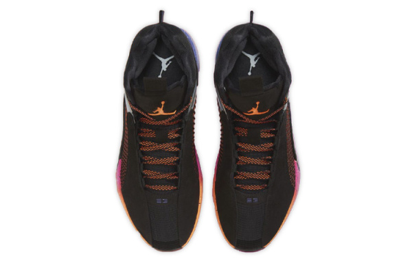 Jordan Air Джордан 35 PF 'Sunset' Support MID Баскетбольные кроссовки для игры Unisex Sunset Orange Black