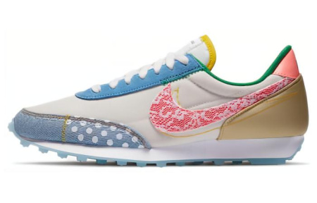 Nike Daybreak Low Top Повседневные Беговые Кроссовки Женские Белые Синие Розовые