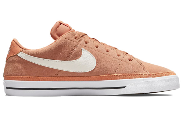 Nike Court Legacy Замша Устойчивая к истиранию Легкий Низ Резистентный Низкий Топ Скейтборд Кроссовки Мужские Розово-оранжевые