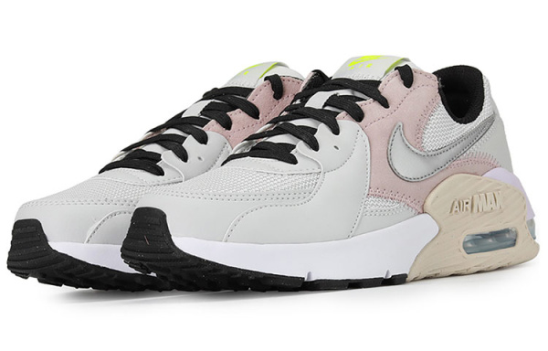Nike Air Max Excee Low Топ Air Cushion Повседневные Беговые Кроссовки Женские Серый Розовый