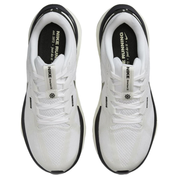Nike Zoom Structure 25 Low Топ Повседневный Бег на длинные дистанции Для городского коммутирования Беговые кроссовки Женские Белый Черный
