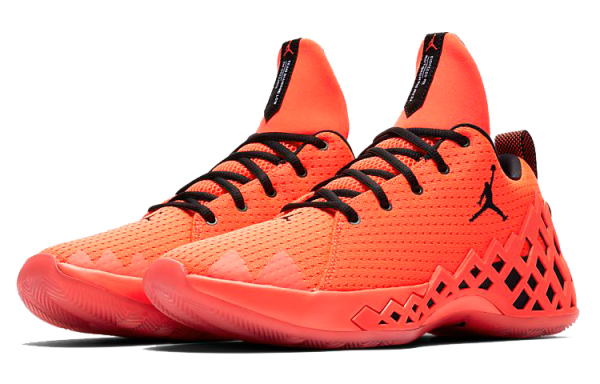 Jordan Jumpman Diamond Low PF Амортизация Поддержка Низкий Топ Баскетбольные Кроссовки Мужской Оранжевый Красный Азиатская Версия