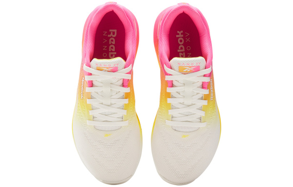 reebok Кроссовки для тренировок Низкие Белый Желтый Красный Женские