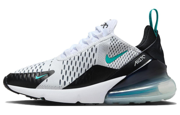 Nike Air Max 270 Low Топ Беговые кроссовки Женские Черный белый