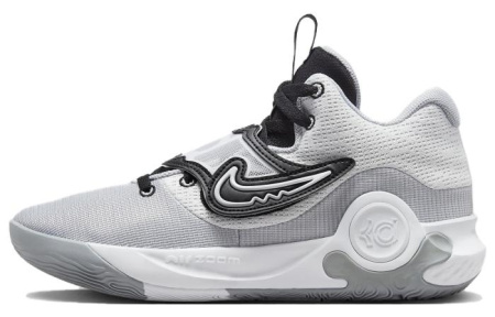 Nike KD Trey 5 X Цвет KD Shock Absorbers Противоскользящие Устойчивые к истиранию Низкий Топ Баскетбольные кроссовки Унисекс Серый Белый