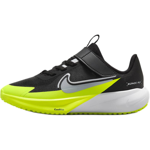 Nike SONIC FLY Детская беговая обувь Низкий топ Черный Зеленый Kids