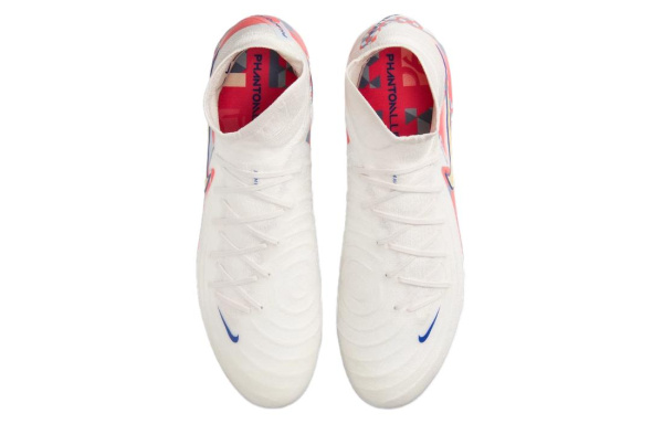 Nike Phantom Luna Elite FG Твердый Грунт Устойчивые к Износу Футбольные Бутсы Унисекс Белый Оранжевый