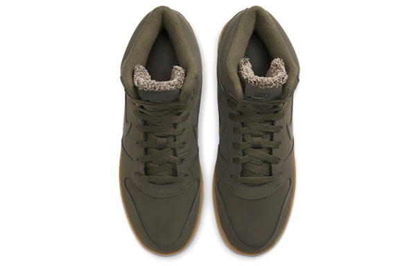 Nike EBERNON MID SE Покрытие Slip-resistant MID Топ Скейтборд Кроссовки Мужские Армейский зеленый