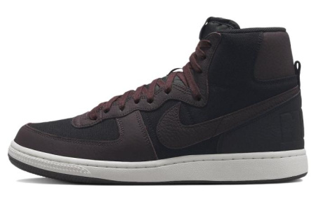 Nike Terminator High 'Velvet Brown' Slip-on Resistant Abrasion-resistant High Top Skateboard Shoes Men's Brown