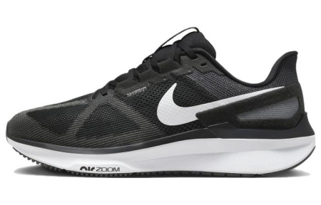 Nike Zoom Structure 25 Low Топ Повседневный Бег на длинные дистанции Для Городского Коммутирования Беговые кроссовки Унисекс Черный