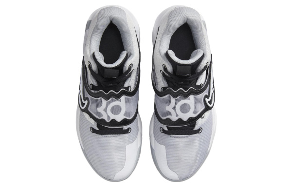 Nike KD Trey 5 X Цвет KD Shock Absorbers Противоскользящие Устойчивые к истиранию Низкий Топ Баскетбольные кроссовки Унисекс Серый Белый
