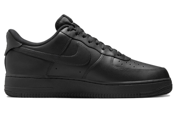 Nike Air FORCE 1 Кроссовки для скейтбординга Низкие Черные Мужские