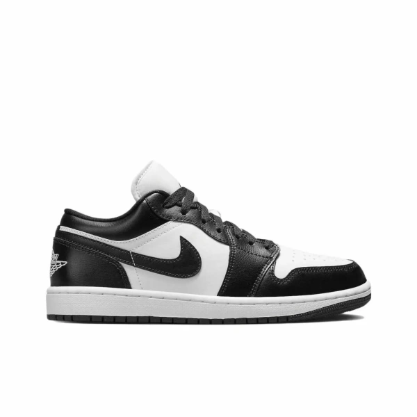 Jordan Air Jordan 1 Нижняя юбка Устойчивая к истиранию Низкий топ Детские баскетбольные кроссовки Черно-белая панда