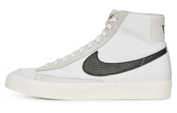 Slam Jam x Nike Blazer 'CLASS 1977' Non Slip Легкий MID Скейтборд Кроссовки Мужские Белый Черный